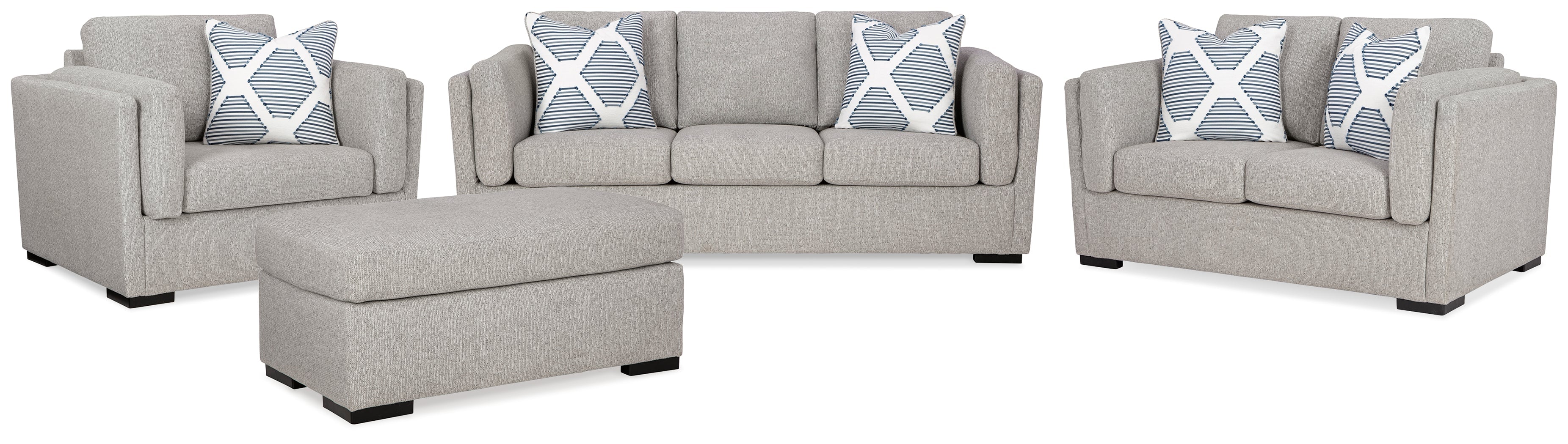 Evansley Sofa, Loveseat, Oversized Chair and Ottoman