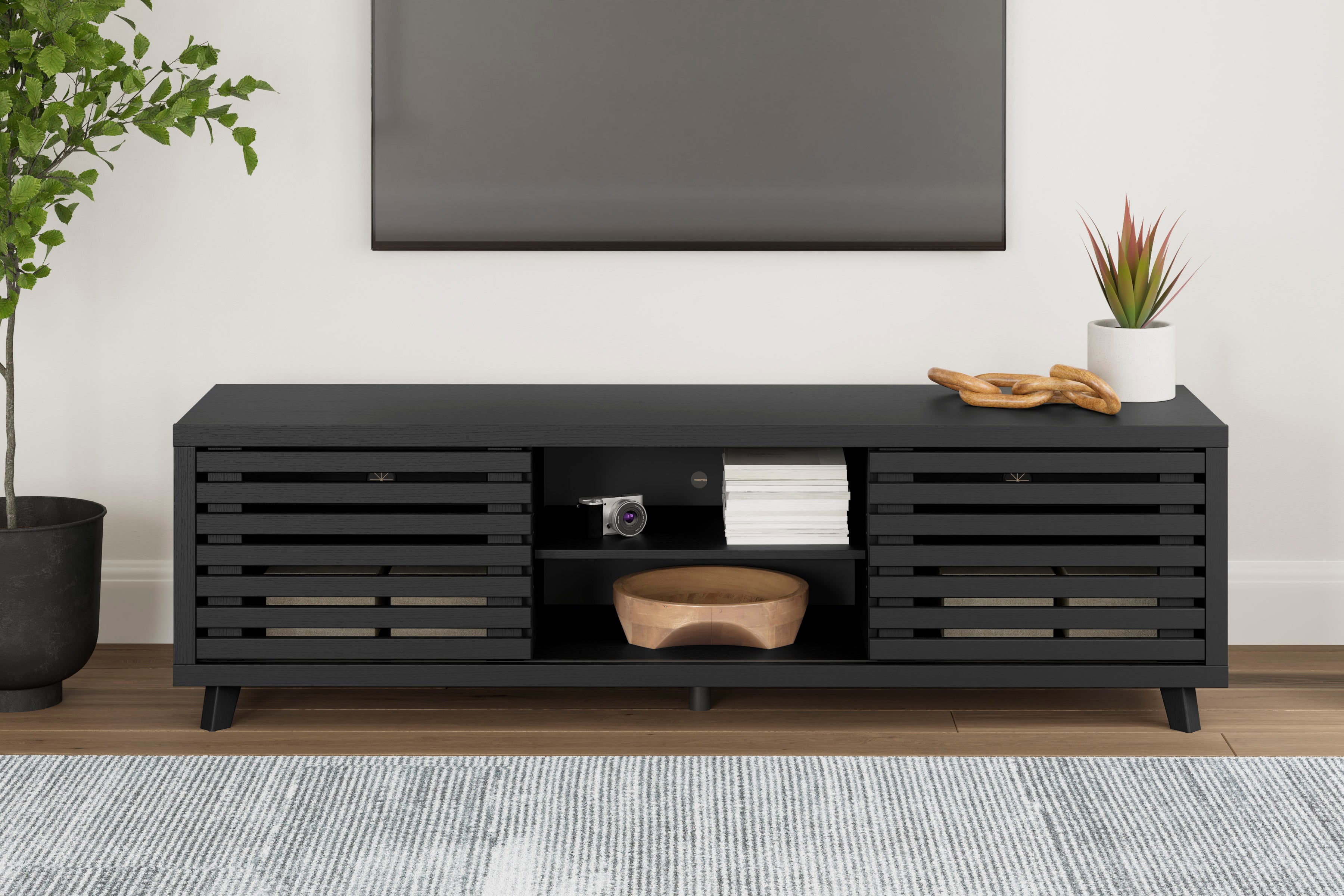 Danziar Black 72" TV Stand